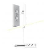 Sleek 3 Ft 3-Outlet Plug Concealer & Cord Kit