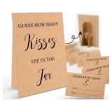 How Many Kisses Game-1 Sign & 50 Cards-22