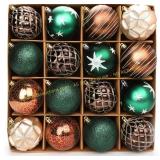 UPSINGK 16pcs Xmas Ball Ornaments, Shatterproof