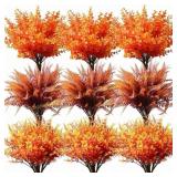 YXYQR 18PCS Artificial Fall Flowers Mums