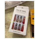 4ct Fake Nails, 3ct Fabric Glue & 5ct Eyeliner