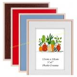5x7 Picture Frames Set of 4, Assorted Color