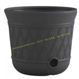 Suncast Lattice Hose Pot, Resin, Peppercorn