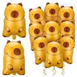 48pc. 17in. Capybara Balloons + Number 5 Balloon