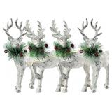 SANNO Christmas Reindeer Decoration Set of 4
