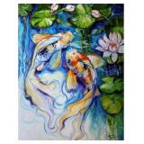 Trademark Fine Art Koi & Lily, 24 x 32