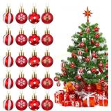 2 Ct. Shappy 1.2in Christmas Ball Ornaments (72pc)