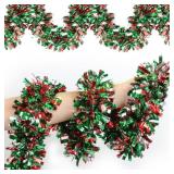 50ft Unbranded Metallic Twist Tinsel Garland