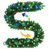 9FT Unbranded Pre-Lit Christmas Garland w/ LED