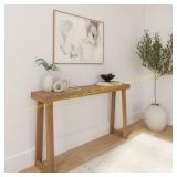 Maxwood Console Table, 56 Inch, Pecan