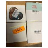 2ct Heart Xmas ornaments & welding helmet inserts