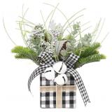 Super Holiday 10.2in Buffalo Check Plaid Xmas Tree