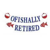 6ct Retired Banner Fishing Party Decor Glitter