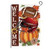 Unbranded 12x18in. Fall Garden Flags, Football