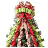 JOIEDOMI 45in. Christmas Tree Topper Bow