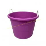 HOMZ 17 gal. Purple Rope Handle Tub, 2-Pack