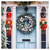 2pk. 9.4 x 28.4 Inch Outdoor Wooden Nutcracker