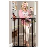 3ct Regalo Extra Tall Baby Gate, Bonus Kit, Black