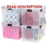 4-Pack Iris USA 74 Qt Weathertight Boxes