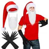 3 Pc (Brand?) Scary Santa Accessories for Adults