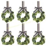 Yilloog 6 Pcs Christmas Kitchen Cabinet Wreaths