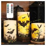 FLAVCHARM Halloween LED Candles, Remote Timer