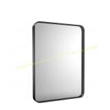 FIRNEWST 30x24 in. Black Framed Wall Mirror