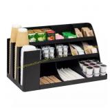 Mind Reader Cup & Condiment Station, Black