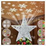 WILUX Christmas Tree Topper Light Star