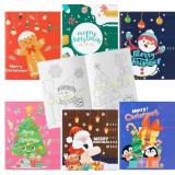 MALLMALL6 24Pcs Christmas Coloring Books Set
