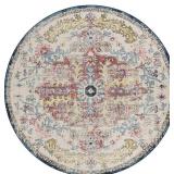 Livabliss Murat 5x5 Garnet/Navy Rug