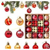 44pk. WEIKA 2.36in. Christmas Ball Ornaments