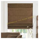 CHICOLOGY 36x64in. Roman Shade, Belgian Chocolate