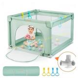 COMOMY Playpen, Dark Green, 36"x36".