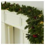 6FT Christmas Garland with 11.4FT Lights