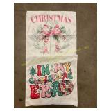 2ct Christmas throw pillow covers 18x18