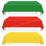 3 Pcs Black History Month Tablecloths, 220 x 130