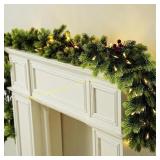 9FT Artificial Long Cedar Garlands - Green