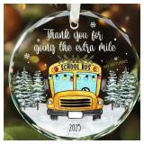7ct. TEEBIM Bus Driver Appreciation Gifts Ornament