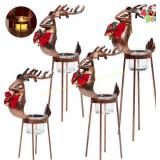 4pk. JOYIN Christmas Reindeer Tea Light