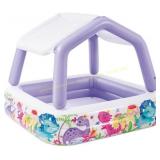 Intex 5-Ft Inflatable sun shade Kiddie Pool