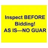 DO NOT BID ON!