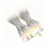 100 LED Warm White Christmas Lights, 35 FT