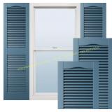 12"W x 60"H Vinyl Cathedral Top Shutters