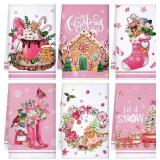 6pk. Bencailor Christmas Kitchen Towels Set