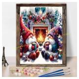 Xylogist Christmas Gnome Paint by Number 16X20