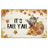 ETYZE 30x17in. Welcome Mats Fall Door Mat