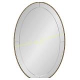 Kate & Laurel Gwendolyn Beaded Oval Mirror