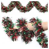 50ft. Unbranded Tinsel Christmas Garland Decor