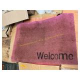 WELCOME  doormat, 2 x 3 ft